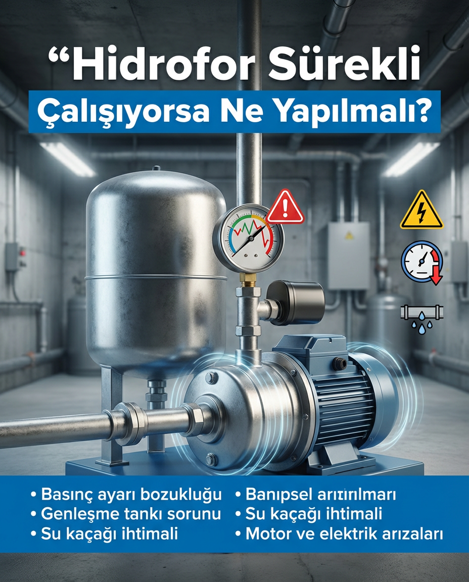 Hidrofor Sürekli Çalışıyorsa Ne Yapılmalı?