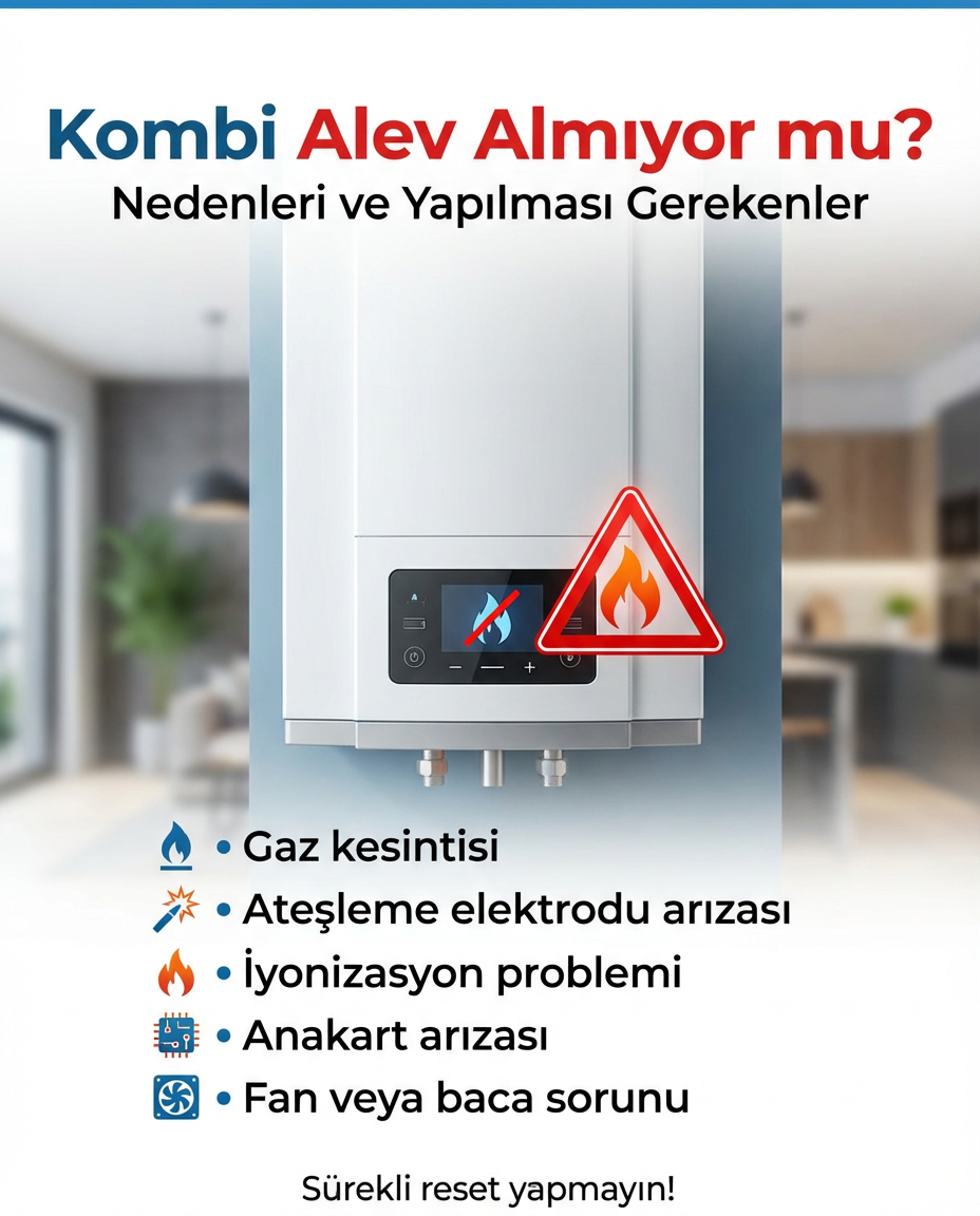 Kombi Alev Almıyor – Nedenleri ve Yapılması Gerekenler