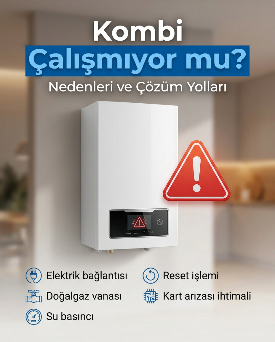 Kombi Çalışmıyor, Hiç Açılmıyor – Nedenleri ve Çözüm Yolları