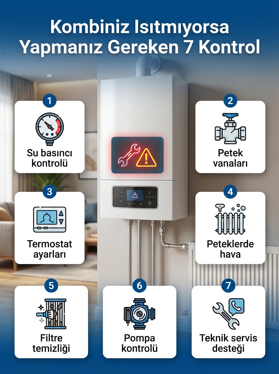 Kombiniz Isıtmıyorsa Yapmanız Gereken 7 Kontrol